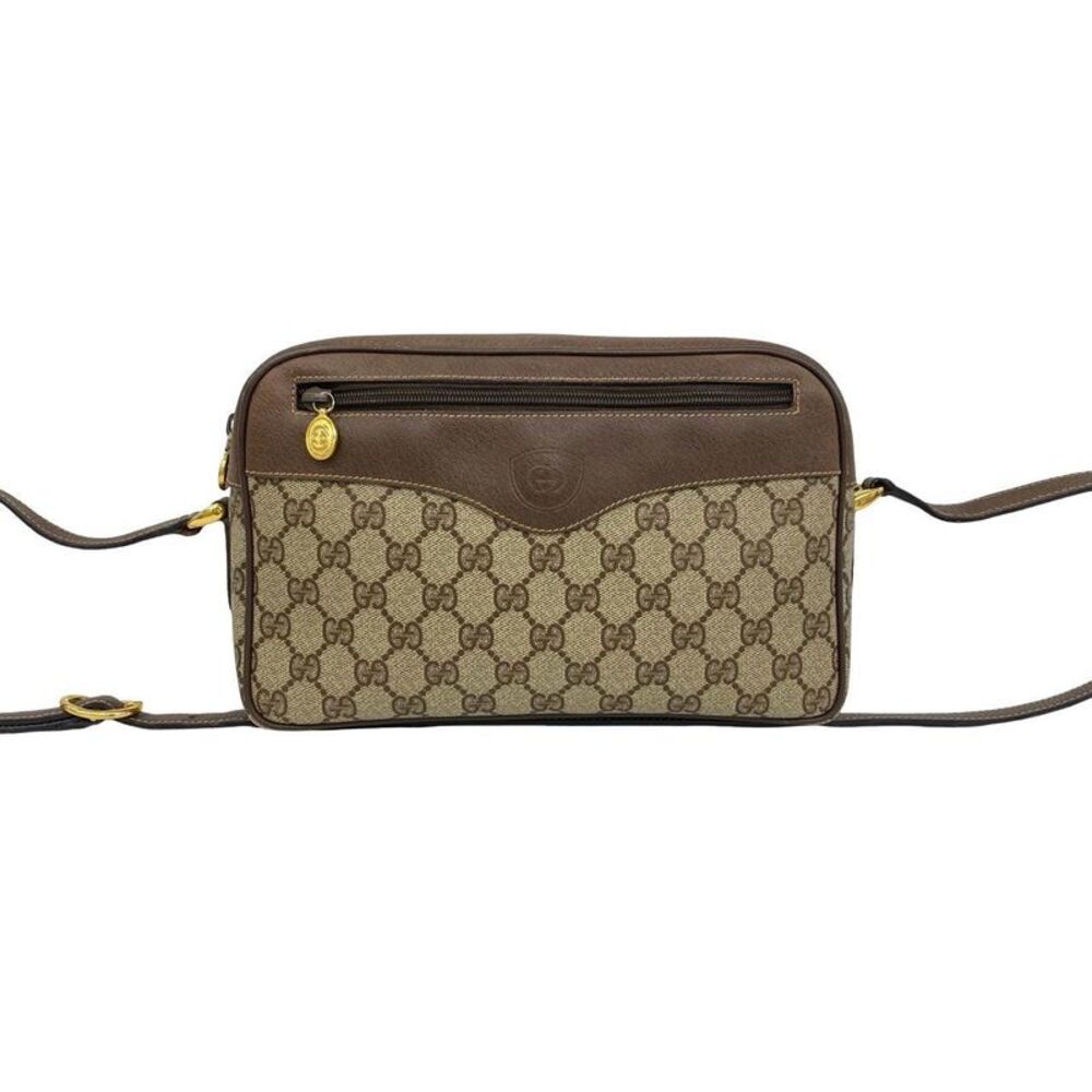 Gucci GG Pattern Leather Shoulder Bag